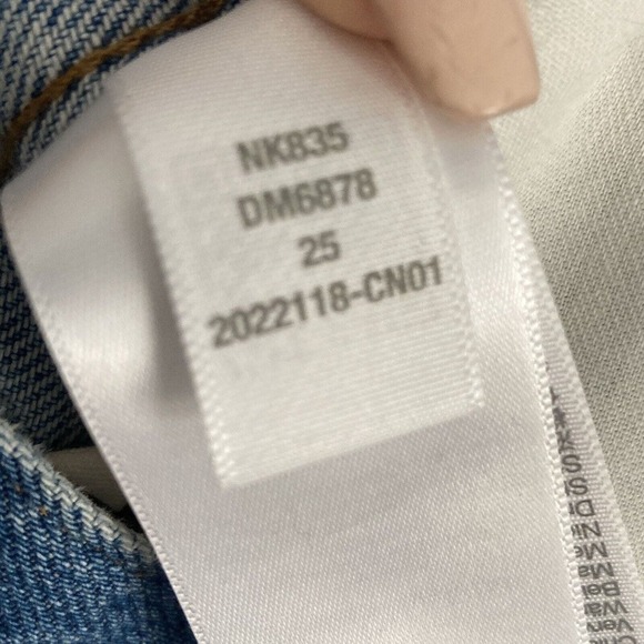 Madewell‎ Denim Sz 25 The 90s Straight Jean Hazelfern Wash Shadow-Panel Edition - Picture 10 of 12